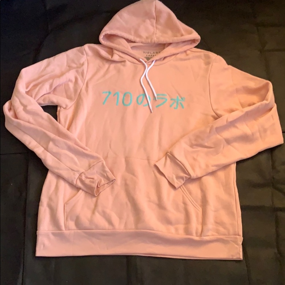 NWOT HOODIE RIOLABS BABY PINK LARGE